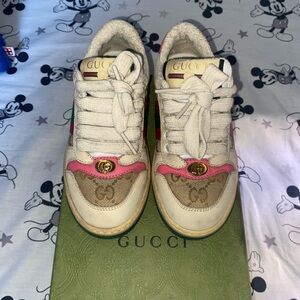 Gucci Kids Sneakers - Pink and White